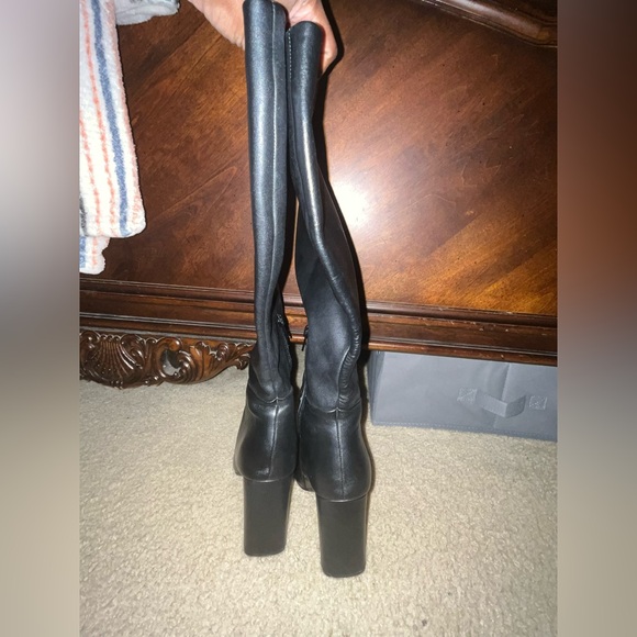 LIKE NEW Steve Madden “Ally” High Block Heel Boots - Sz 10M - Picture 10 of 11